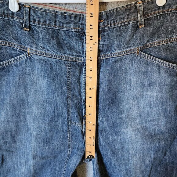 Y2K Marithe Francois Girbaud Double Button Skater Hip Hop Blue Jeans Size 44 - Picture 12 of 16